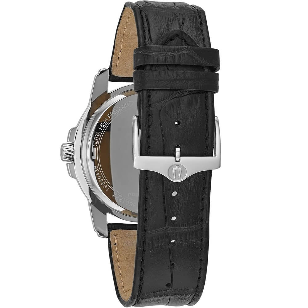 Bulova Precisionist Leather Strap Watch 3