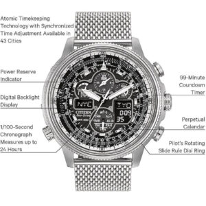 Citizen Eco-Drive Promaster Navihawk A-T Eco-Drive Pilot Watch 6