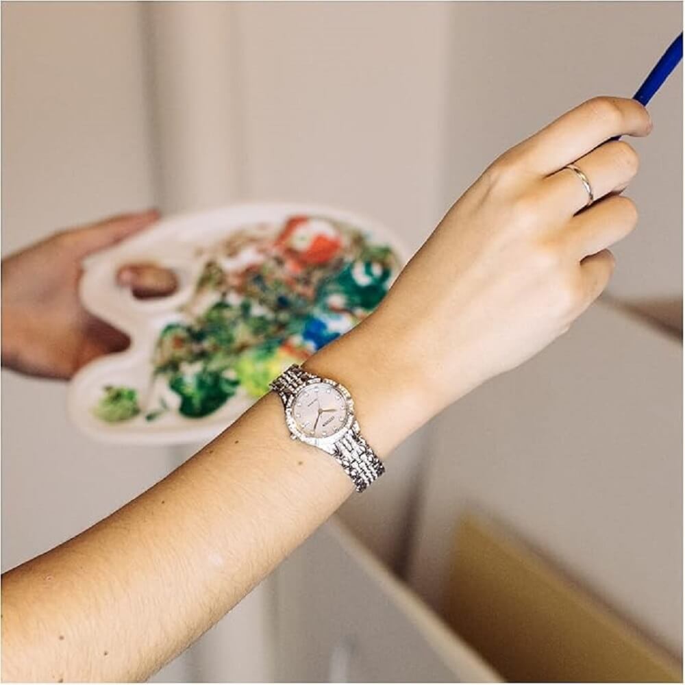 Citizen Eco-Drive Silhouette Crystal Watch 4