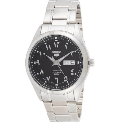 Seiko 5 Black Eastern Arabic Dial Automatic Watch