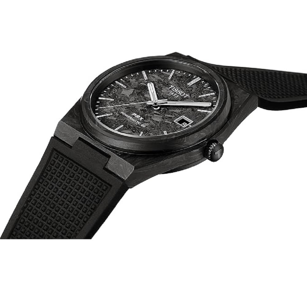 Tissot PRX Powermatic 80 Forged Carbon Case Watch 4
