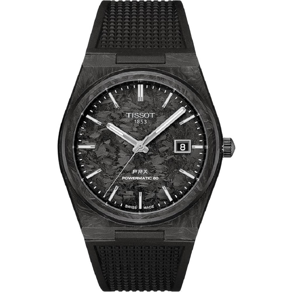 Tissot PRX Powermatic 80 Forged Carbon Case Watch
